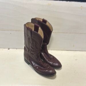 Justin Boots Brown Cowboy Western Boots with Tall Shaft